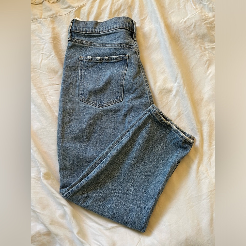 NWT GAP Sky High Mom Jeans With Washwell medium indigo, 30 Petite